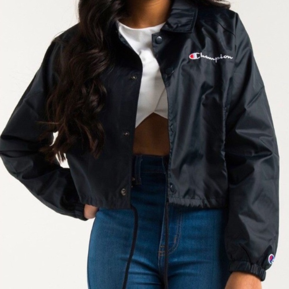 trendy champion button up jacket
